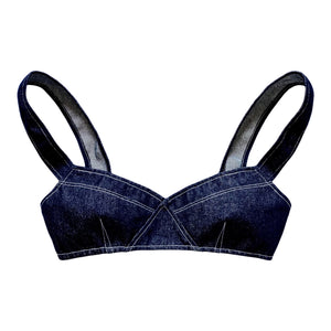 Denim Bra Top