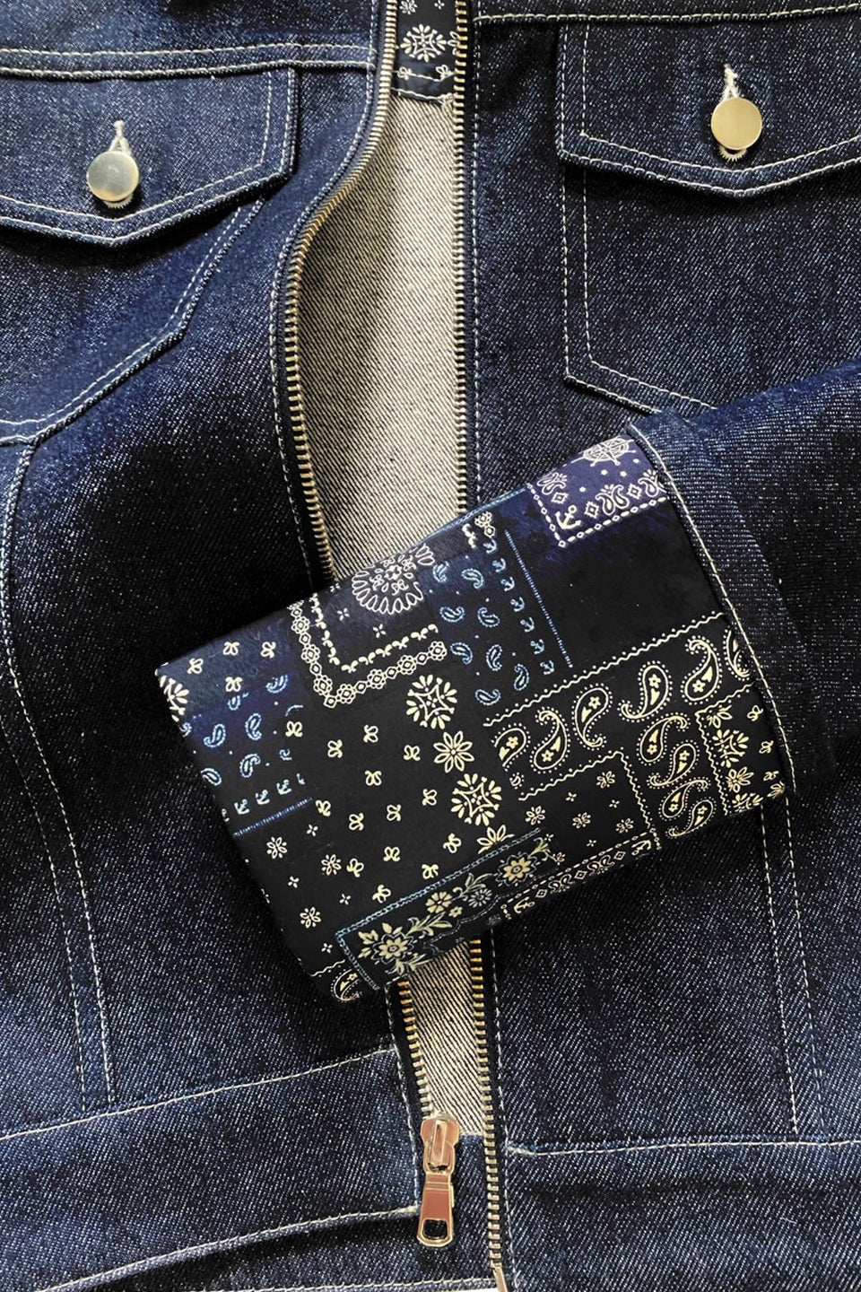 Deep Cuff Jean Jacket Dark