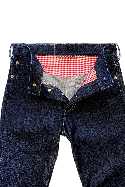 Gingham Selvedge Cuff Jean