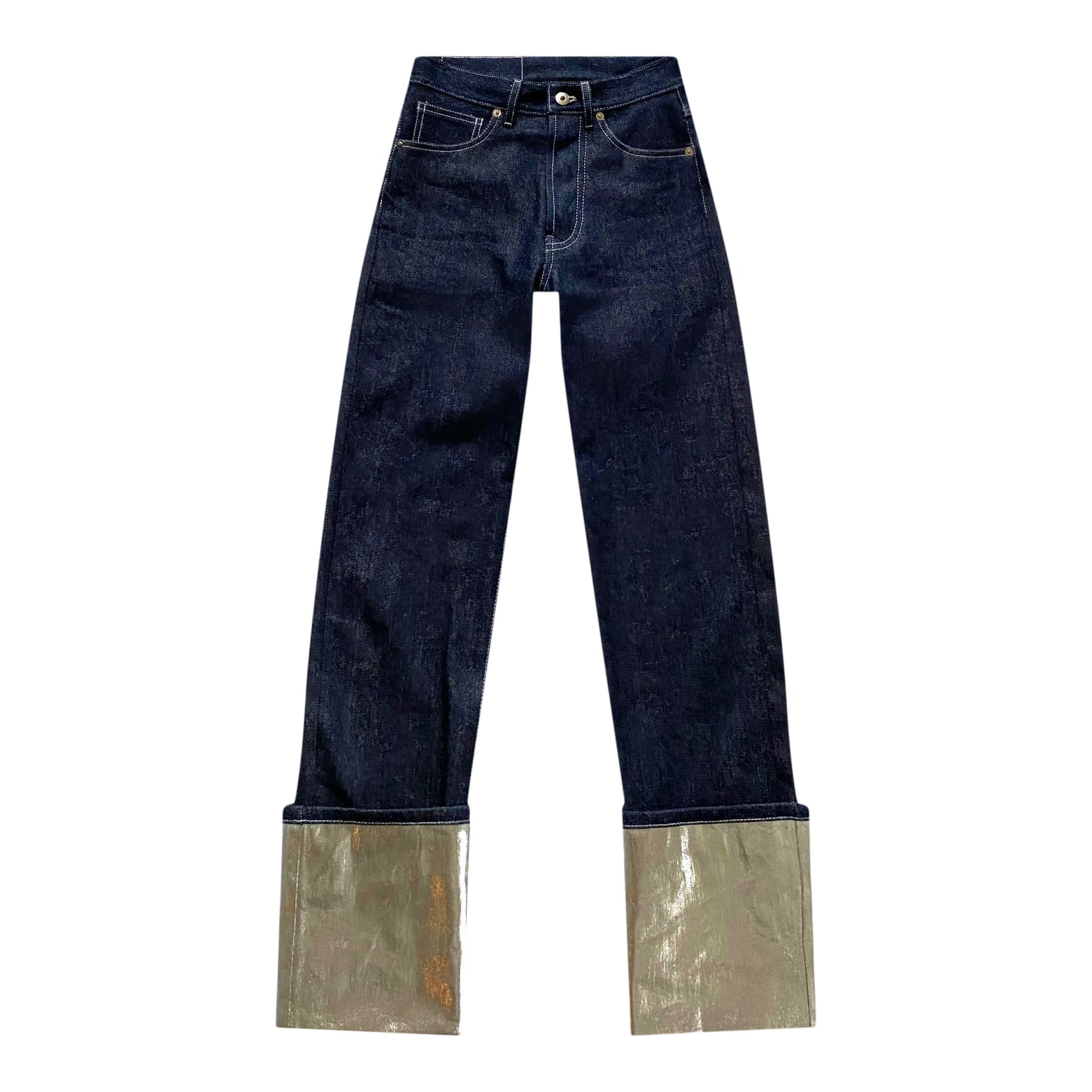 Silver Cuff Jeans