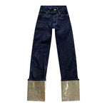Load image into Gallery viewer, Silver Cuff Jeans
